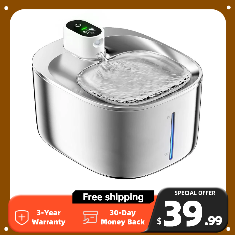 Best-Selling Wireless Smart Cat Fountain – Warm Water All Winter, Zero Cords, Just Comfort