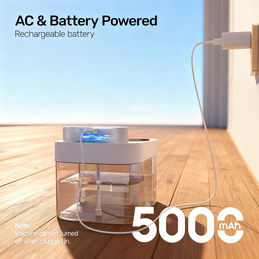 Smart Cat Fountain, No Cotton Filter Needed, Track Water & Separate Waste via App