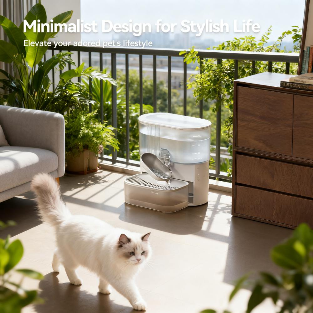 Stainless Steel Wireless Pet Fountain, 3.5L Large Capacity, Separate Wastewater System, No Filters Required – For Cats & Dogs