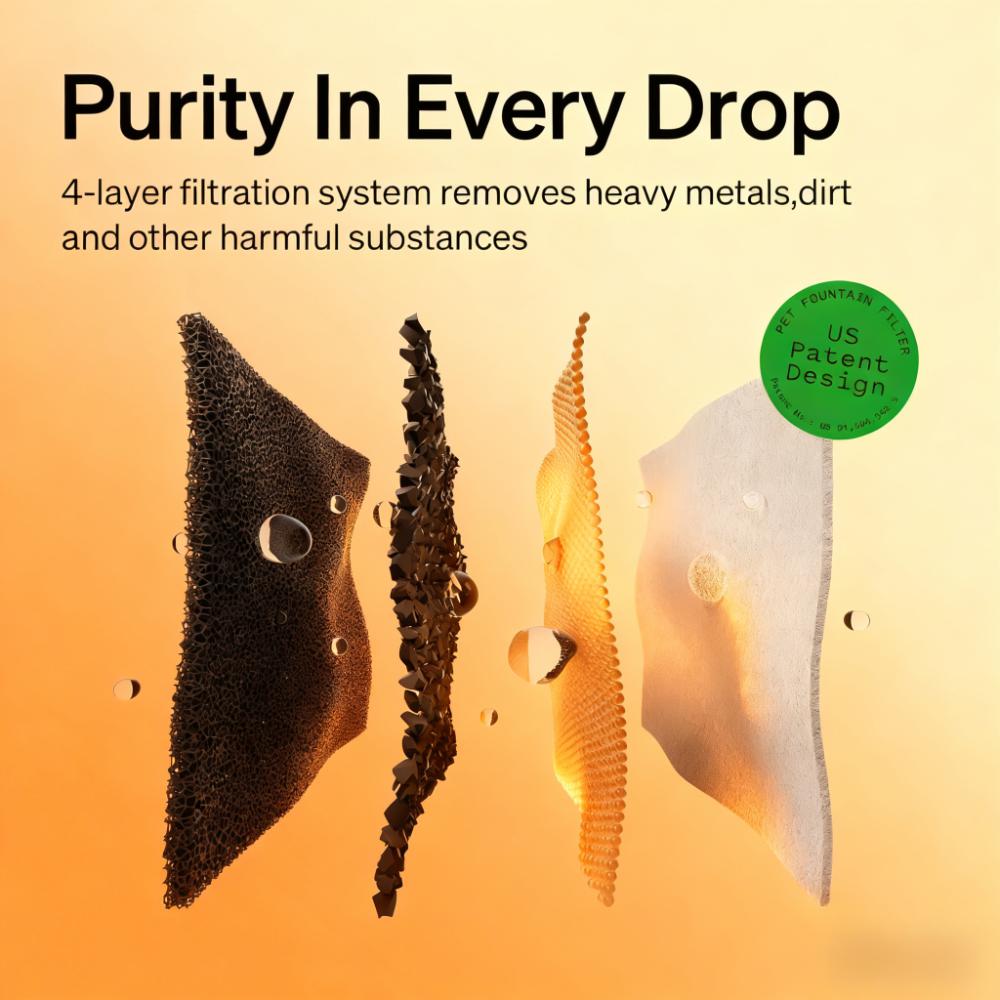 Automatic Cat Drinking Fountain, 2.5L Stainless Steel Bowl, App & Wi-Fi Enabled Smart Pet Fountain