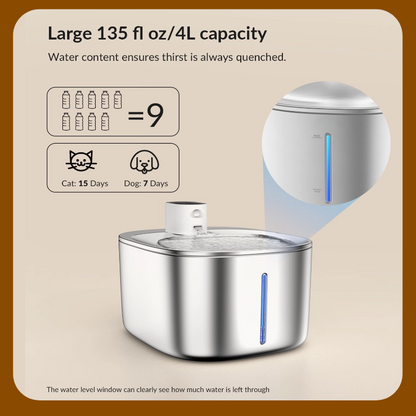 Best-Selling Wireless Smart Cat Fountain – Warm Water All Winter, Zero Cords, Just Comfort